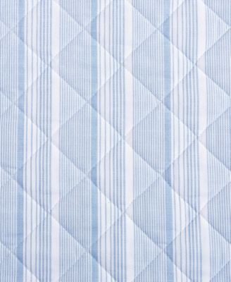 Sailing Stripe Cotton Reversible 2-Pc. Quilt Set, Twin