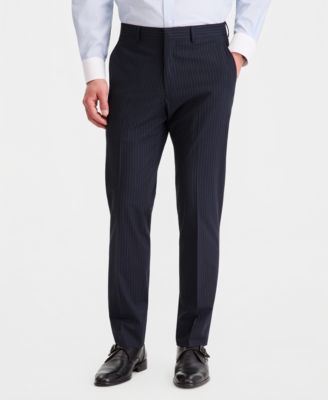 Men's Slim-Fit Techni-Cole Pinstripe Suit Separate Pants