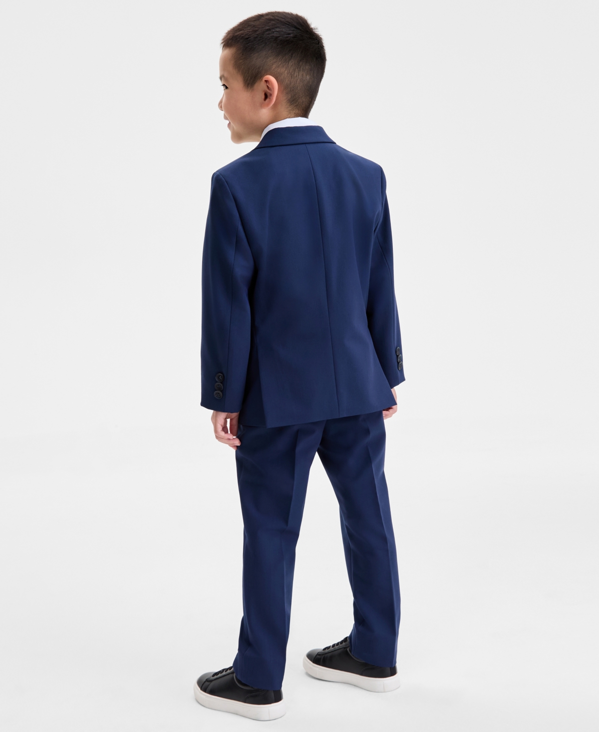 Kenneth Cole Reaction Toddler And Little Boys Button Front Jacket In Blue