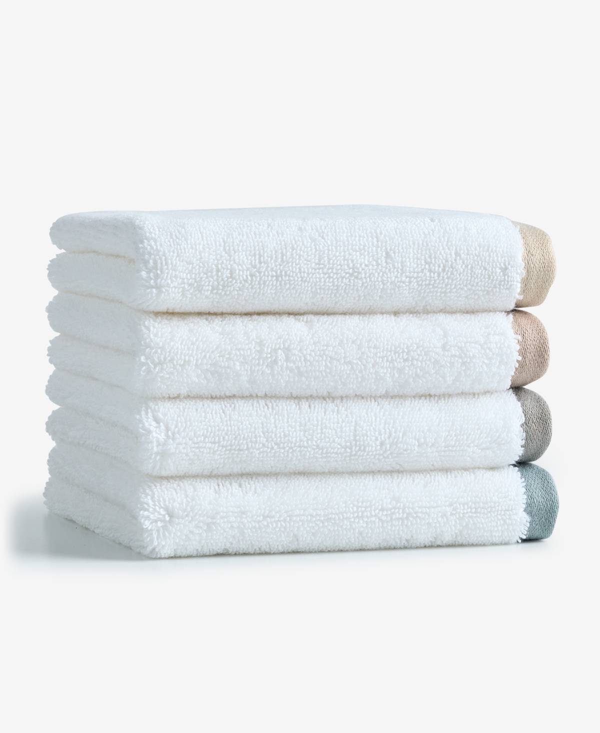 Hotel Collection Linea Cotton Washcloth, 13" X 13" In White