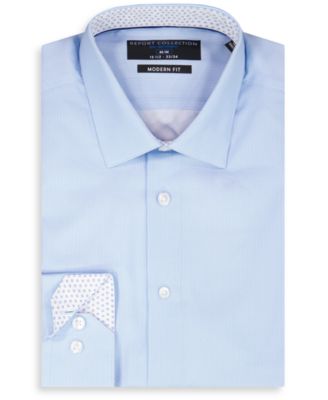 Men's Long Sleeve 4-Way Geo Print Dress Shirt