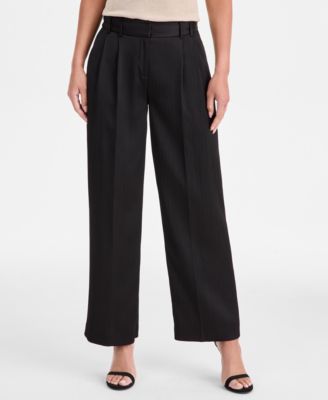 Women&#39;s Textured-Satin Wide-Leg Trousers