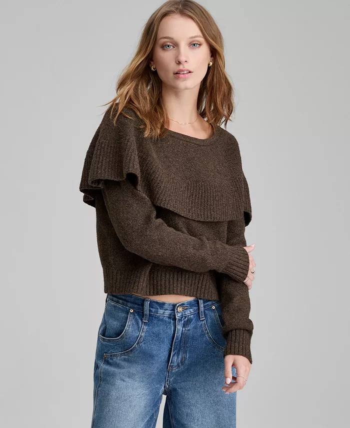 Women's Cape Sweater - thumbnail 3