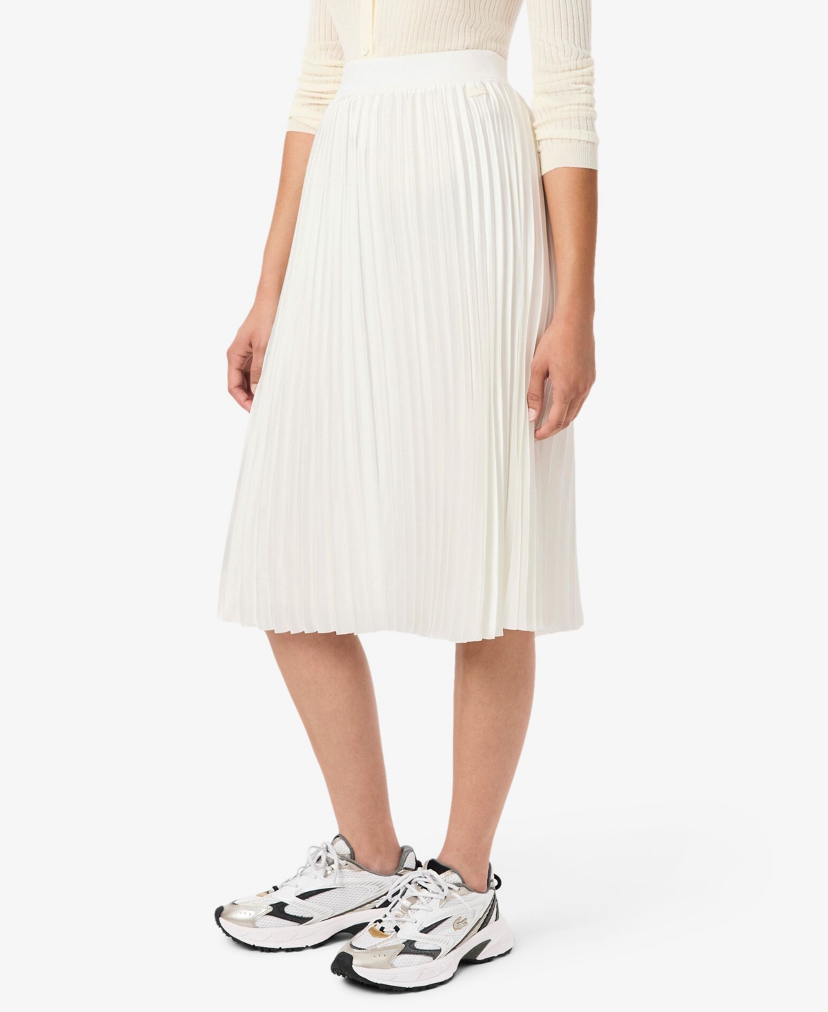Lacoste Usa Women's Pleated Midi Skirt