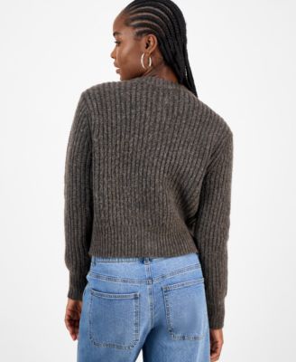 Women's Dome-Button Cropped Cardigan, Macy's Exclusive