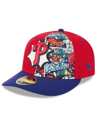 New Era - Men's Red/Royal Philadelphia Phillies 2025 MLB Diamond Hero Edition Low Profile 59FIFTY Fitted Hat