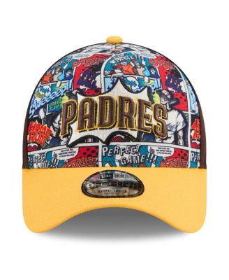 Men's Brown/Gold San Diego Padres 2025 MLB Diamond Hero Edition A-Frame 9FORTY Adjustable Hat