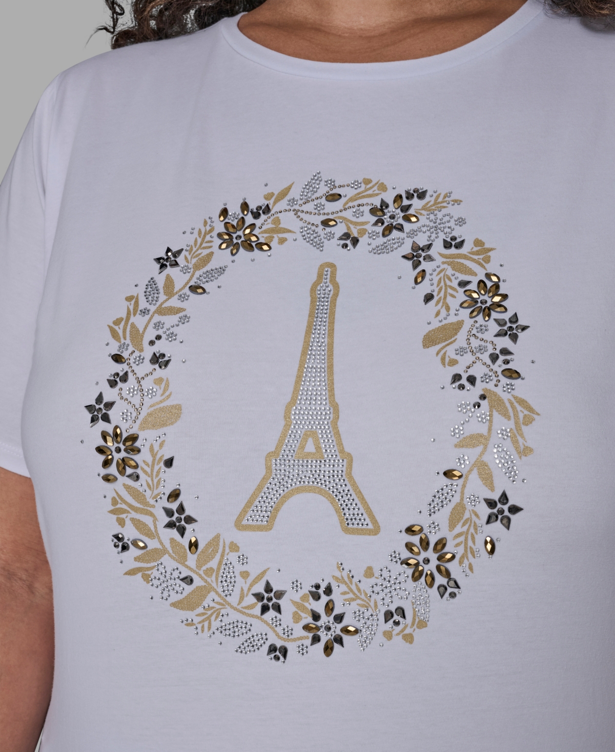 Karl Lagerfeld Paris Plus Logo Short Sleeve T-Shirt