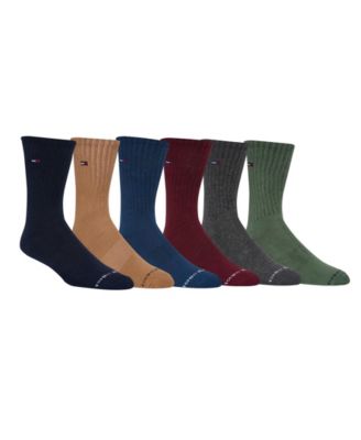 Men's Cushion Sole Sports Crew Socks, 6-Pack