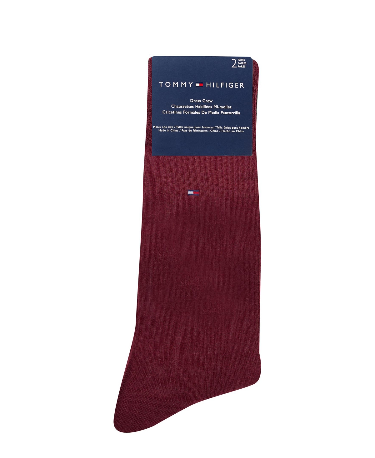 Tommy Hilfiger Men's 2-Pack Solid Dress Socks