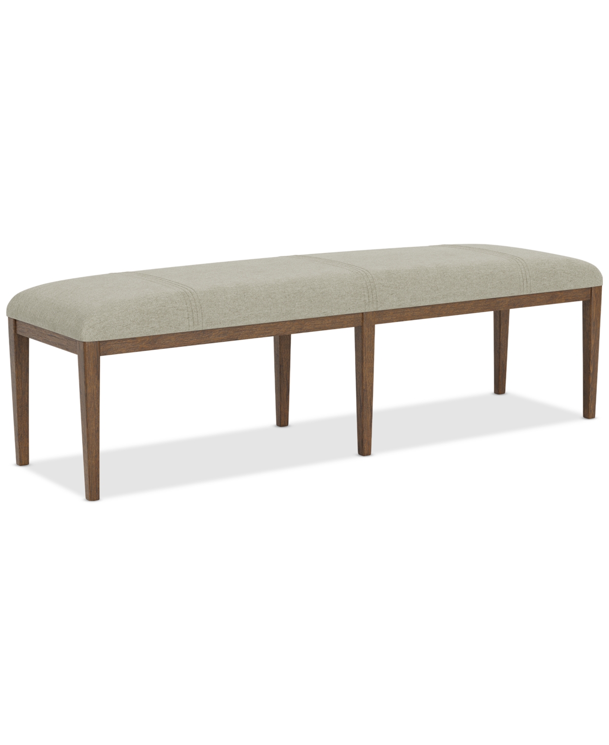 Macy's Davie Cracked Oak Dining Bench In Brown