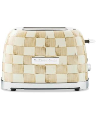Mocha Check 2-Slice Toaster