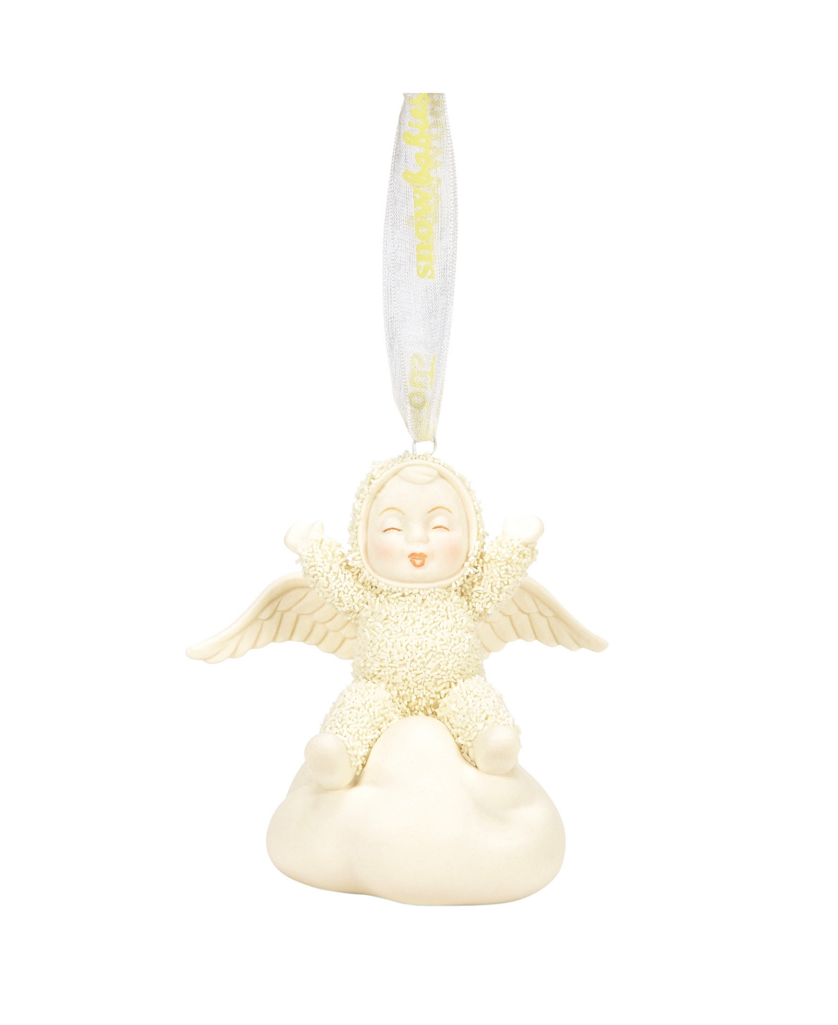 Department Five Snowbabies Playing In The Clouds Ornament In White