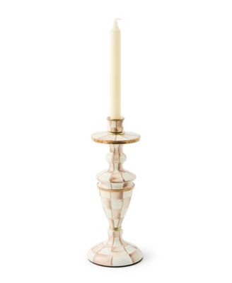 Mocha Check Medium Candlestick