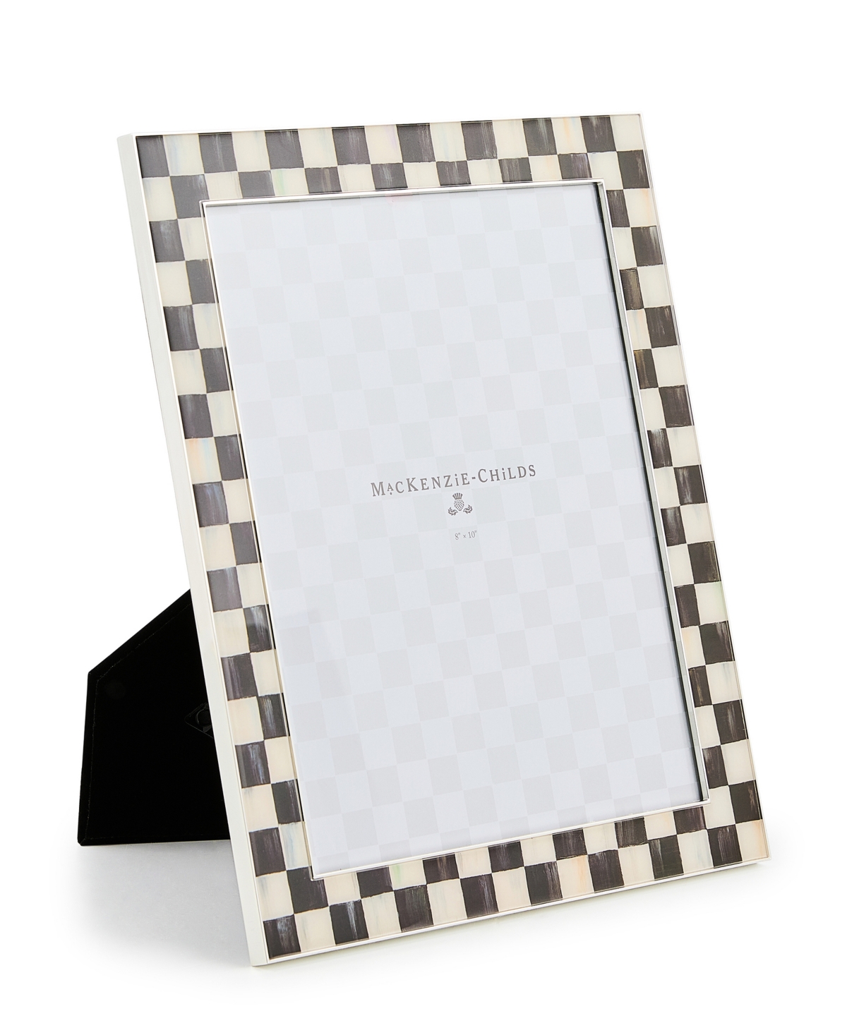 Mackenzie-childs Courtly Check Silver Plated Frame, 8" X 10" In Multi