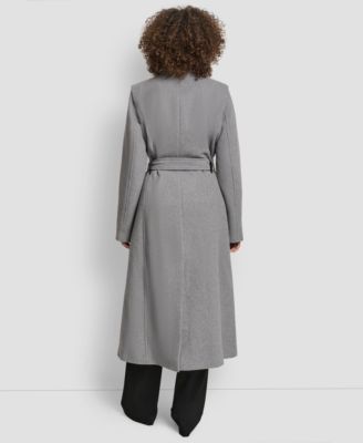 Women's Notch Collar Belted Wrap Coat