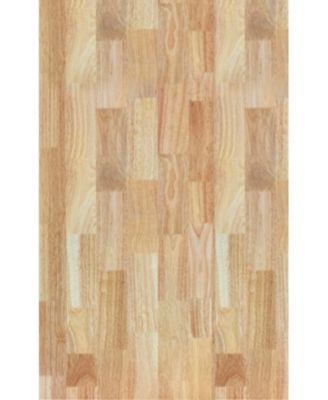 Rolling Kitchen Cart with Adjustable Shelves, Towel Rack and Rubber Wood Top