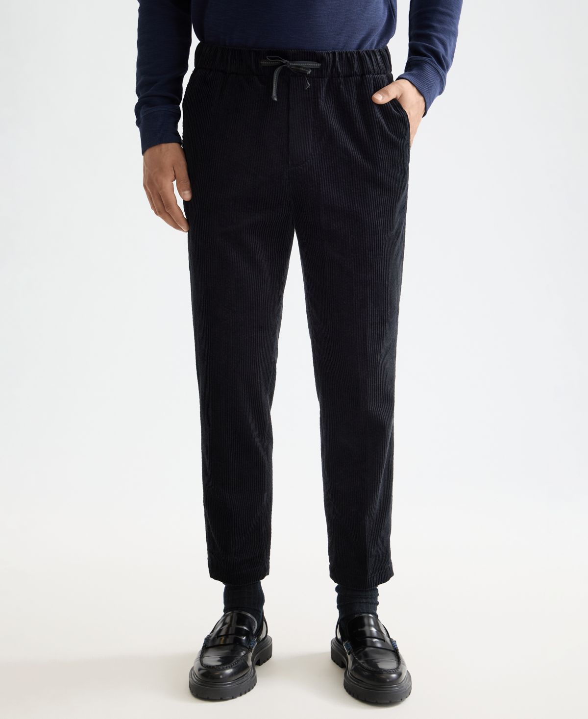 Мужские свободные зауженные вельветовые джоггеры для бега трусцой