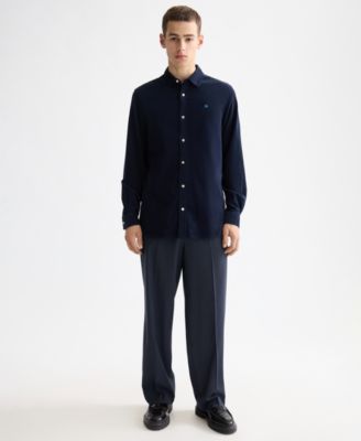 Men's Regular Fit Chest Embroidered Shirt