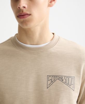 Men's Logo Detail Crewneck Sweatshirt