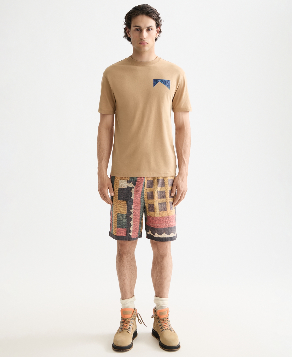 Scotch & Soda Men's Short Sleeve T-shirt In Nude