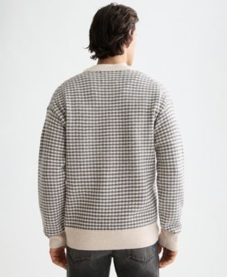 Men's Chenille Pattern Long Sleeve Sweater