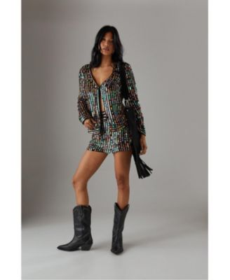 Women's Premium Hand Embellished Sequin Jacket