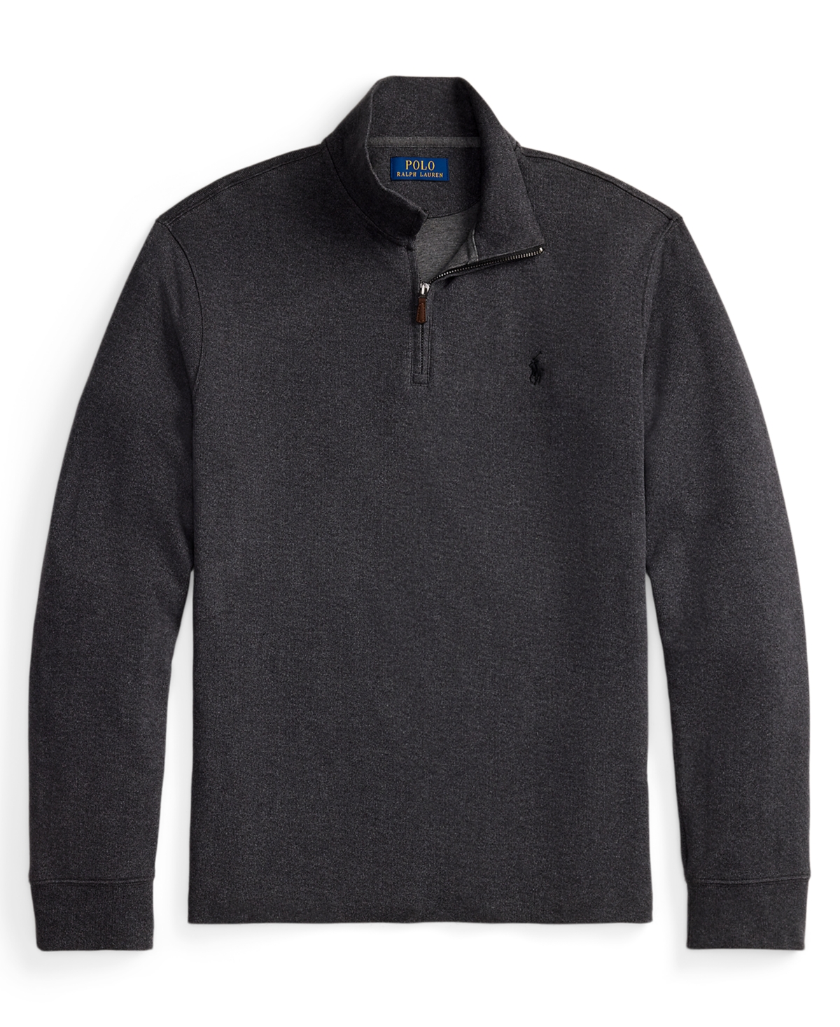 Polo Ralph Lauren Men's Estate-rib Cotton Quarter-zip Pullover In Gray