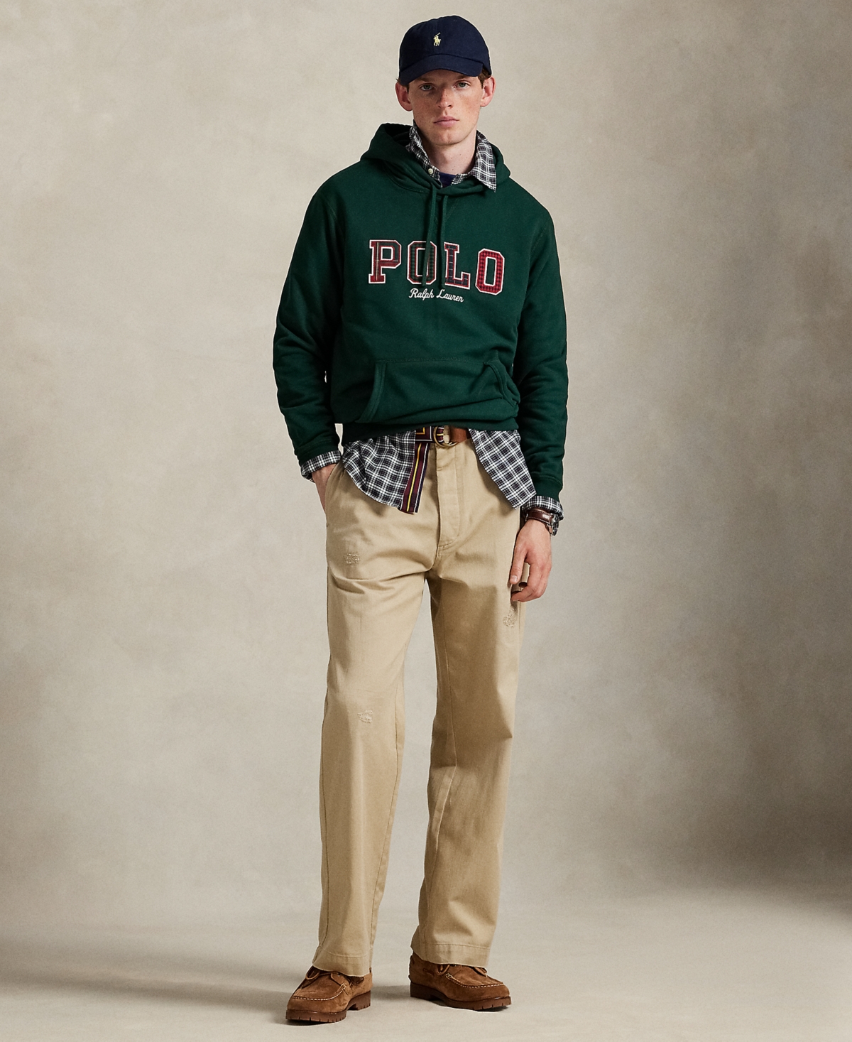 Polo Ralph Lauren Men's Long Sleeve Hoodie In Green