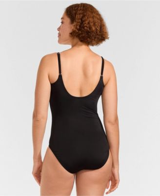 Women's DD-Cup Tugless Thin Strap One Piece Swimsuit