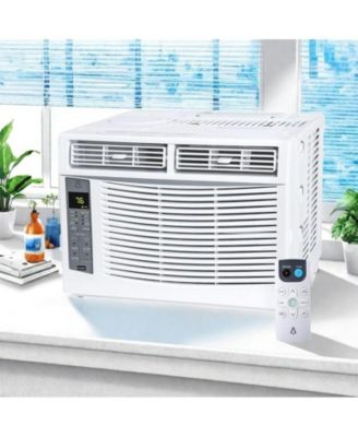 6,000 BTU Energy Saving Window Air Conditioner - WiFi Smart Controls, Dehumidifier & Fan Modes, Quiet 50dB Operation, Cools 250 Sq. Ft