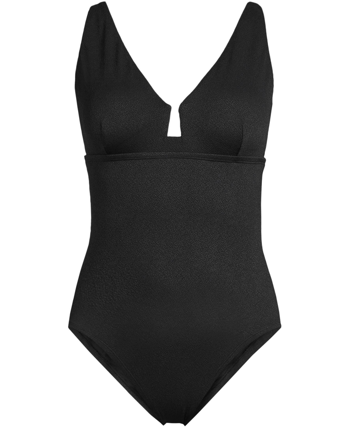 Lands' End Women's Crepe Rectangular Wire One Piece