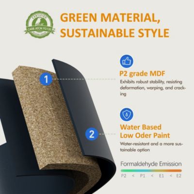 Storage Cabinet with LED Light Built in Cat Bed Cave