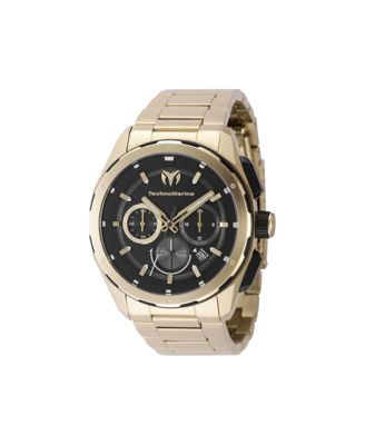 Men's TM-318097 OCEAN Quartz Black Dial Watch