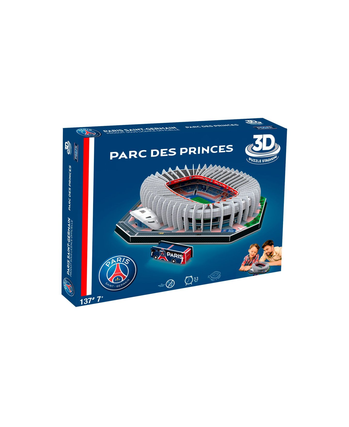 Детский пазл Banbo Toys Paris Saint-Germain Parc des Princes 159-Piece 3D Puzzle, Ages 7+ — фото 8