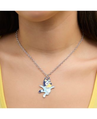 Pendant Necklace and Balloon Stud Earrings Set - 2-Piece Playful Jewelry