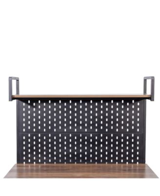 Kitchen Bakers Rack with Cabinet Door and Storage Shelf for Small Space Organization