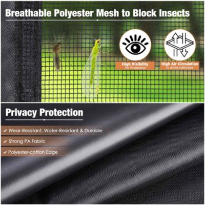 16 Pcs 10 ft Pop Up Canopy Tent Sidewall Mesh Side Wall Party Canopy