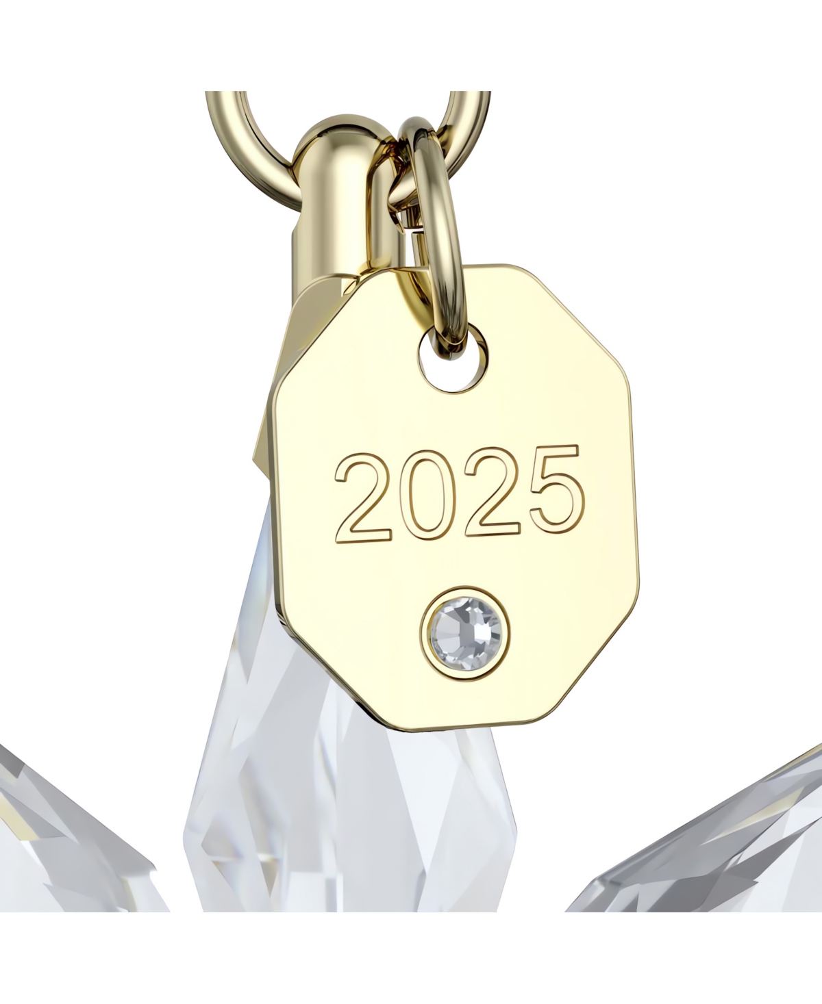 Swarovski 2025 Annual Edition 3d Festive 3d Crystal Snowflake Ornament In White