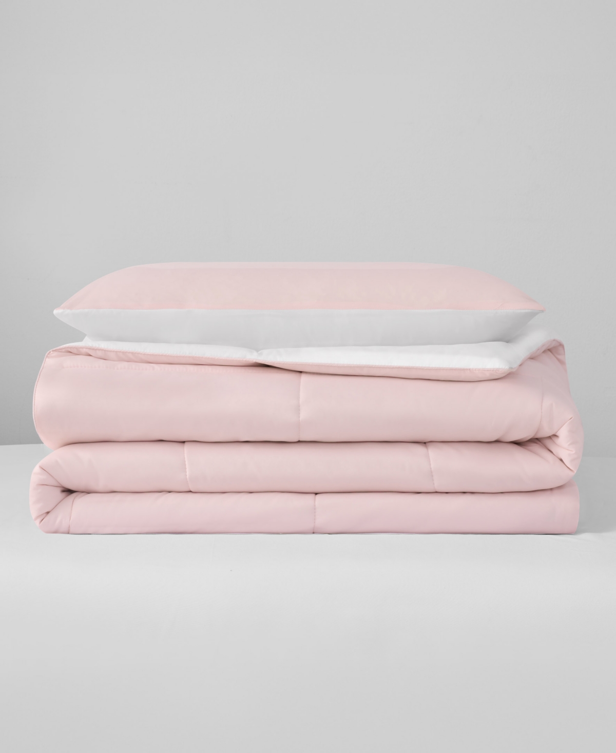 Juicy Couture Box Stitch Reversible 2-pc. Comforter Set, Twin/twin Xl In Pink