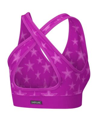 Women's 2-Piece Purple Dallas Cowboys Seamless Bra Legging Knit Set