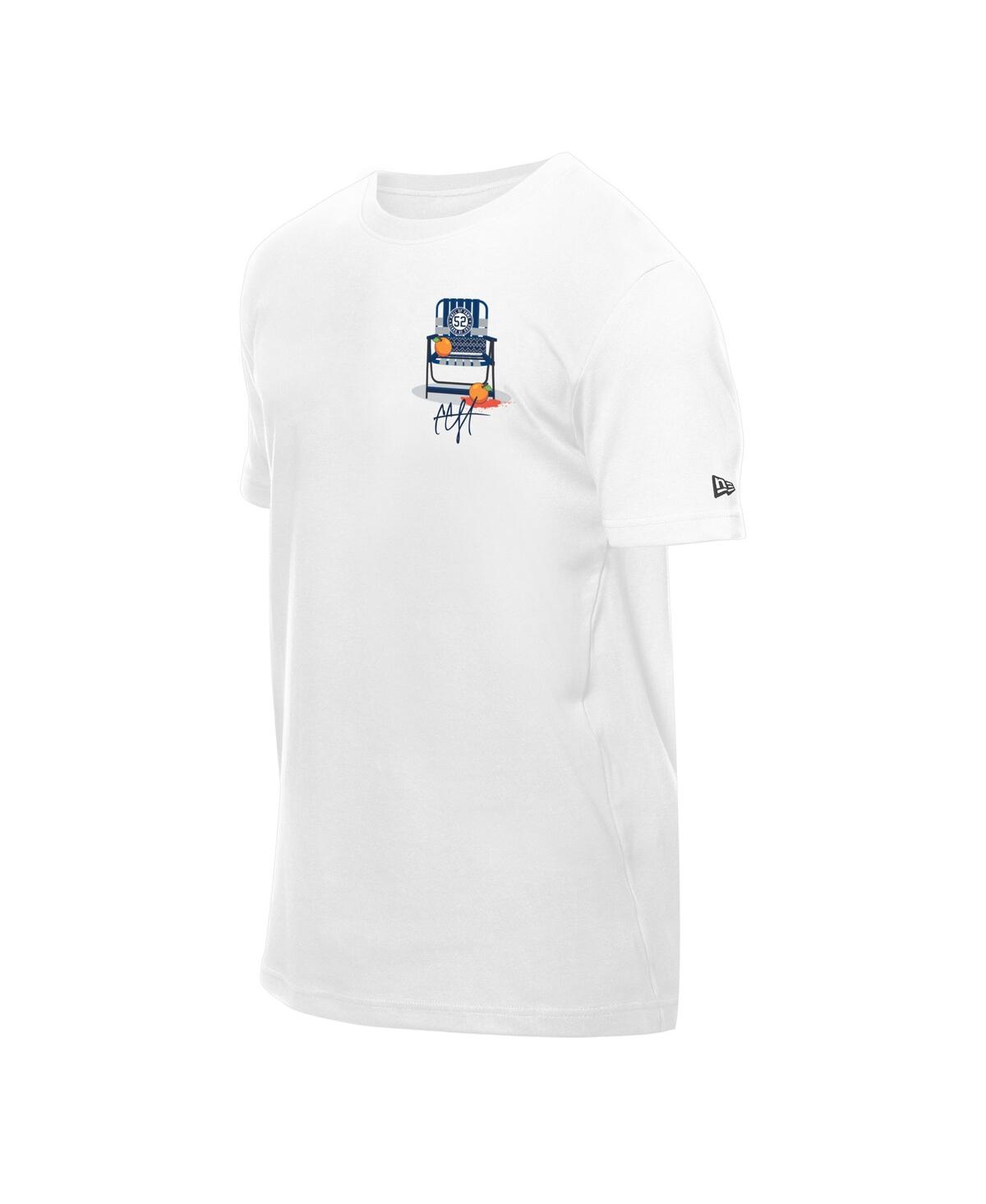 New Era Men's Cc Sabathia White New York Yankees 2025 National Baseball Hall Of Fame Grapefruit Chair T-shir In White