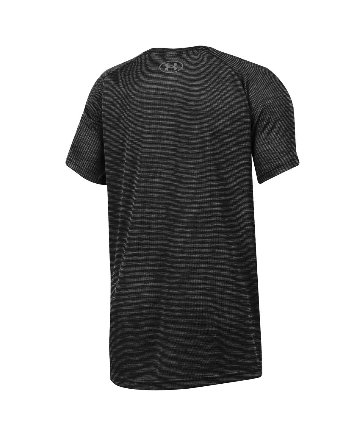Under Armour Big Boys And Girls Heather Black South Carolina Gamecocks Ultra Soft Rye Tech Performance T-shirt In Black