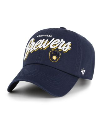 '47 Brand - Women's Navy Milwaukee Brewers Ariana Clean Up Adjustable Hat