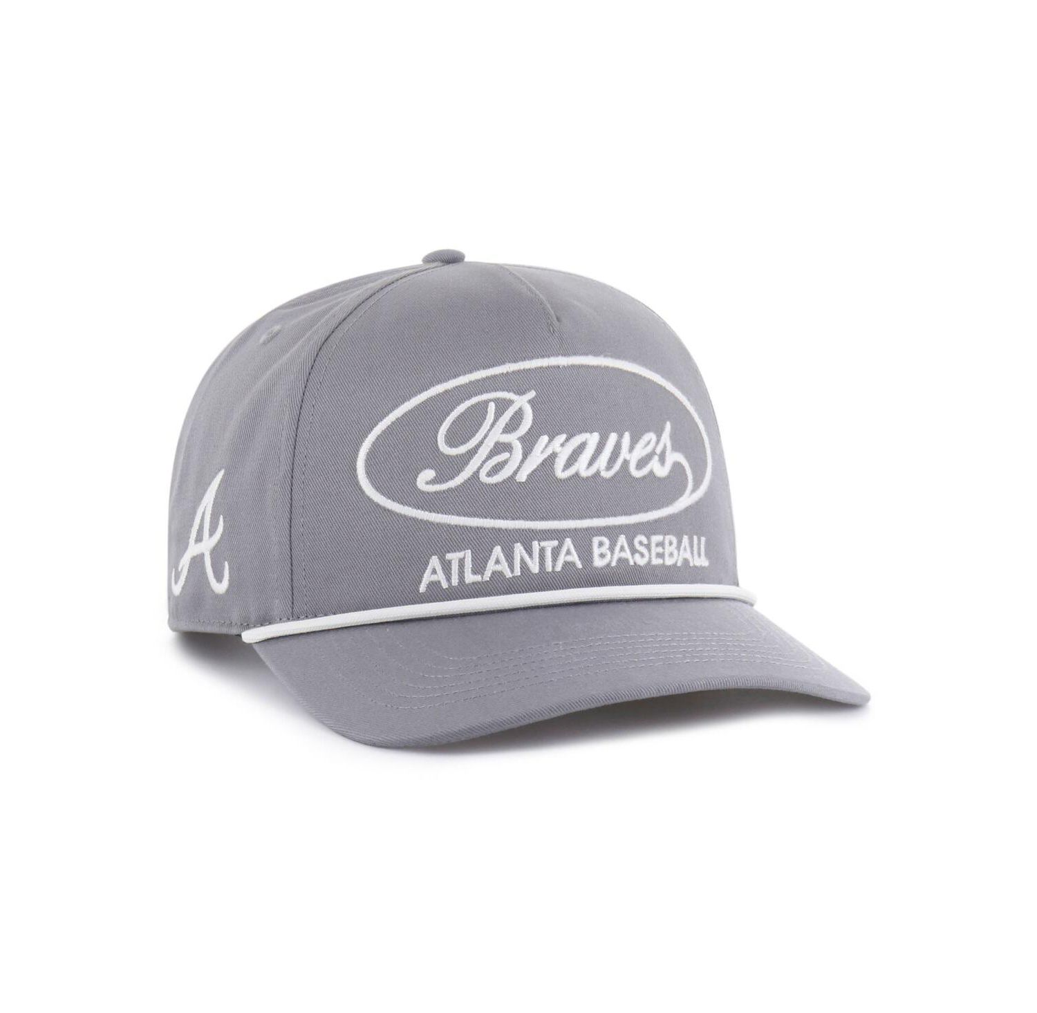 Men's Gray Atlanta Braves Foundational Hitch Adjustable Hat