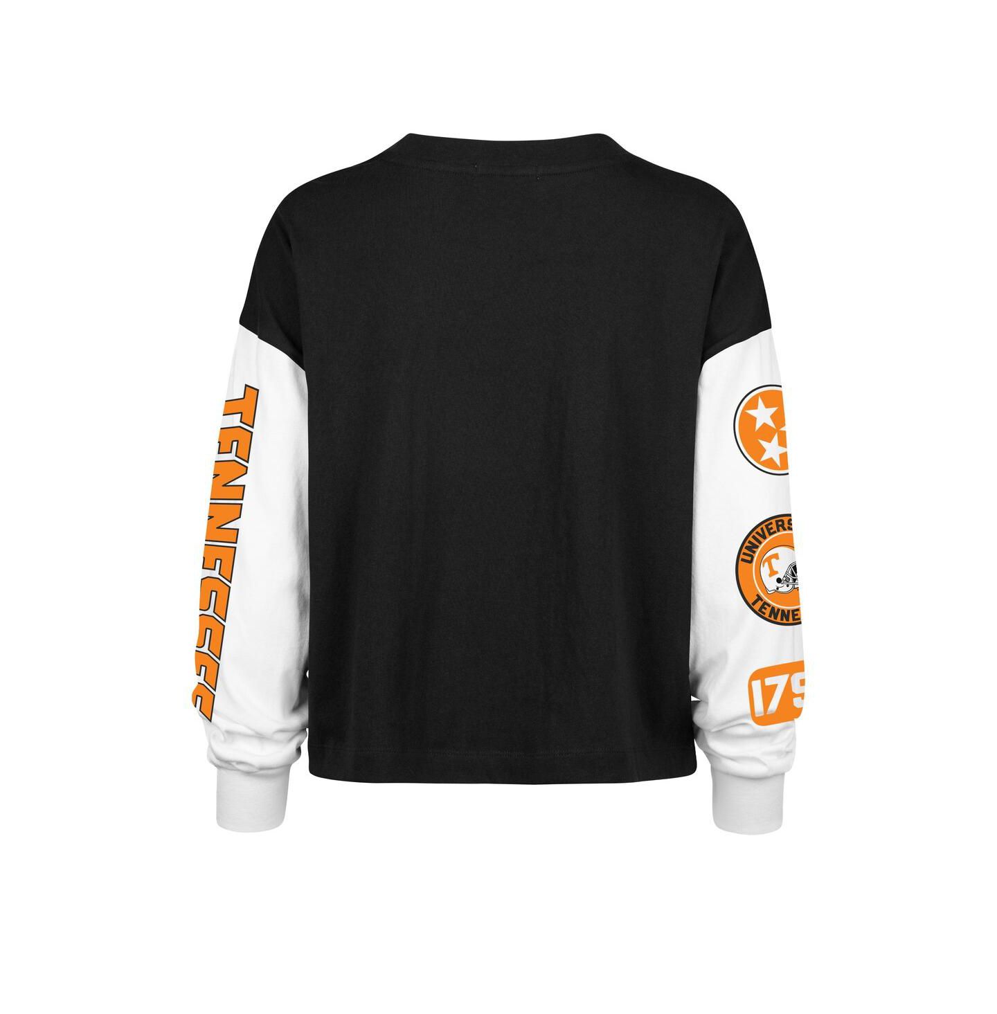 Женская футболка '47 Brand Black Tennessee Volunteers Sydney Long Sleeve — фото 2