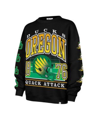 Women's Black Oregon Ducks Go Big Oversized Pullover Sweatshirt