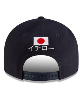 Men's Ichiro Suzuki Navy Seattle Mariners 2025 Baseball Hall of Fame Low Profile 9FIFTY Snapback Hat