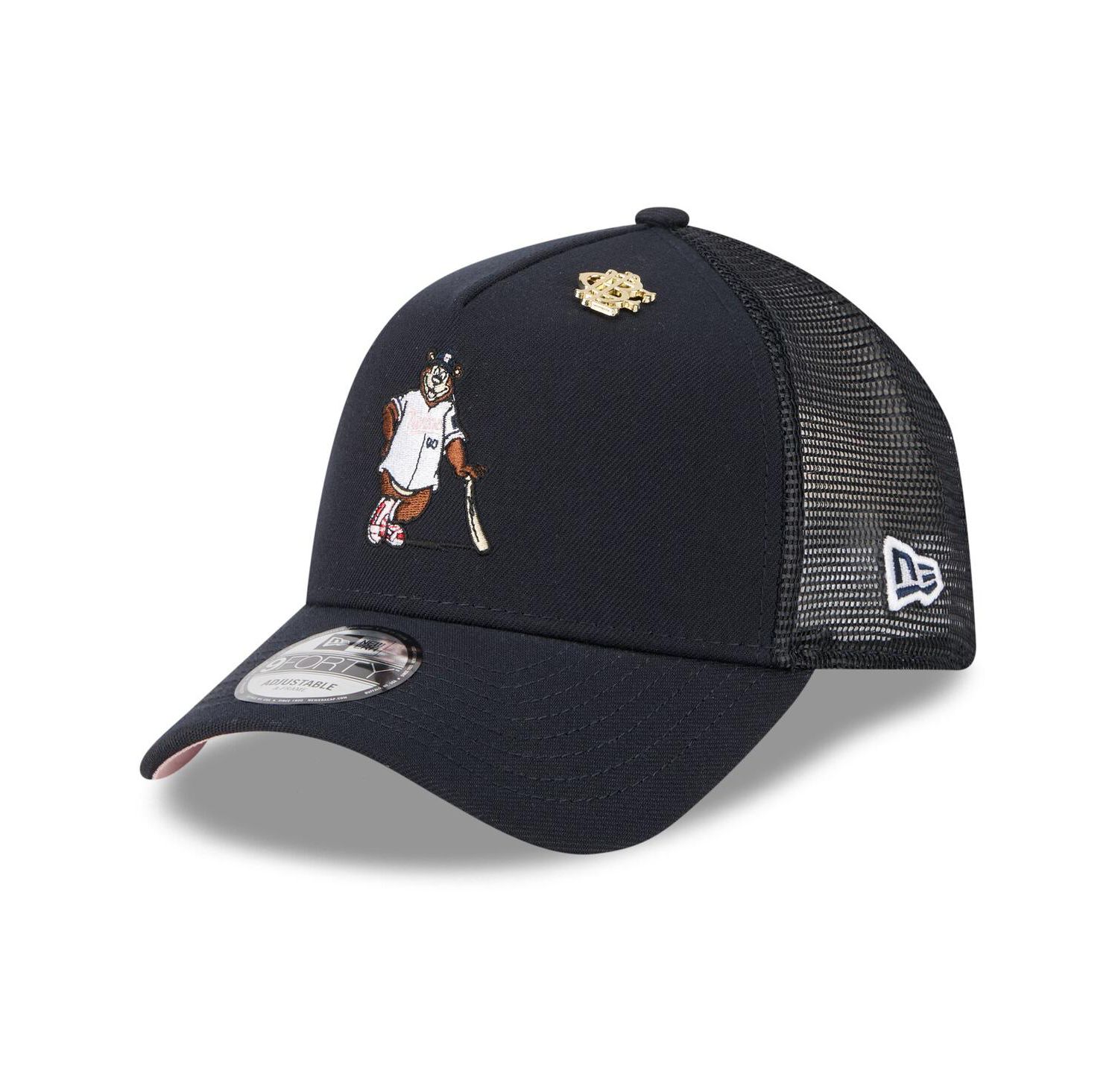 Men's Navy Minnesota Twins 2025 Big League Chew A-Frame 9FORTY Adjustable Trucker Hat