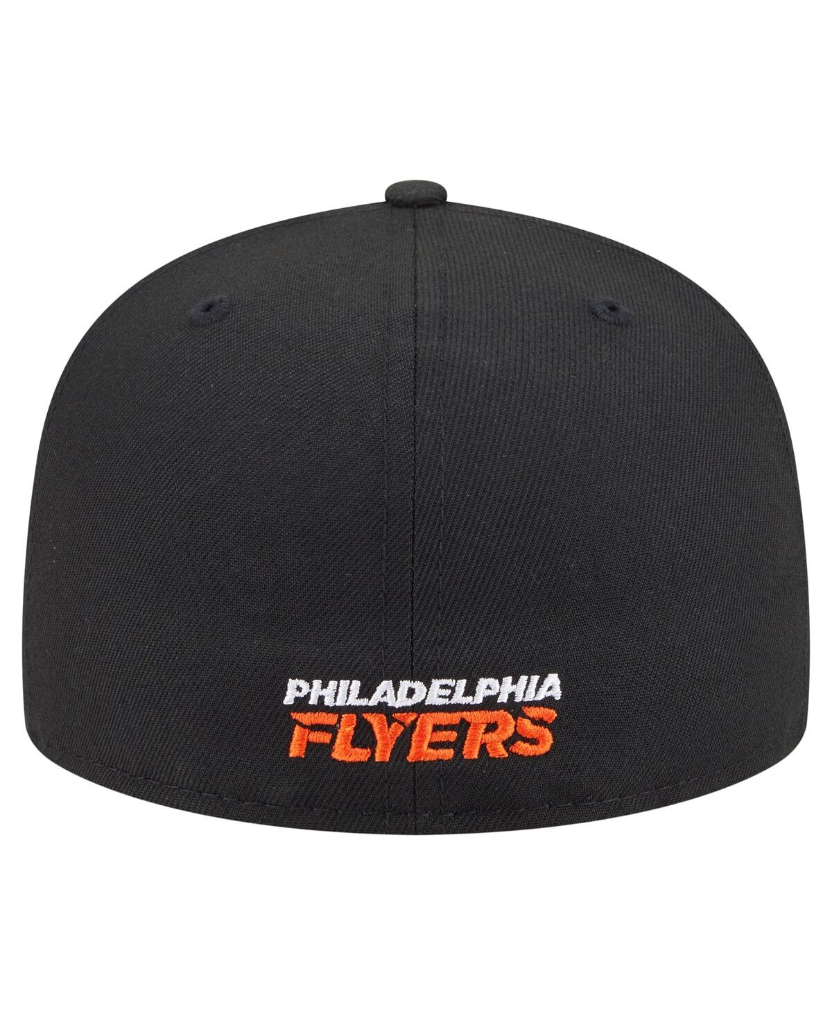 New Era Men's Black Philadelphia Flyers Deceptor 59fifty Fitted Hat In Black